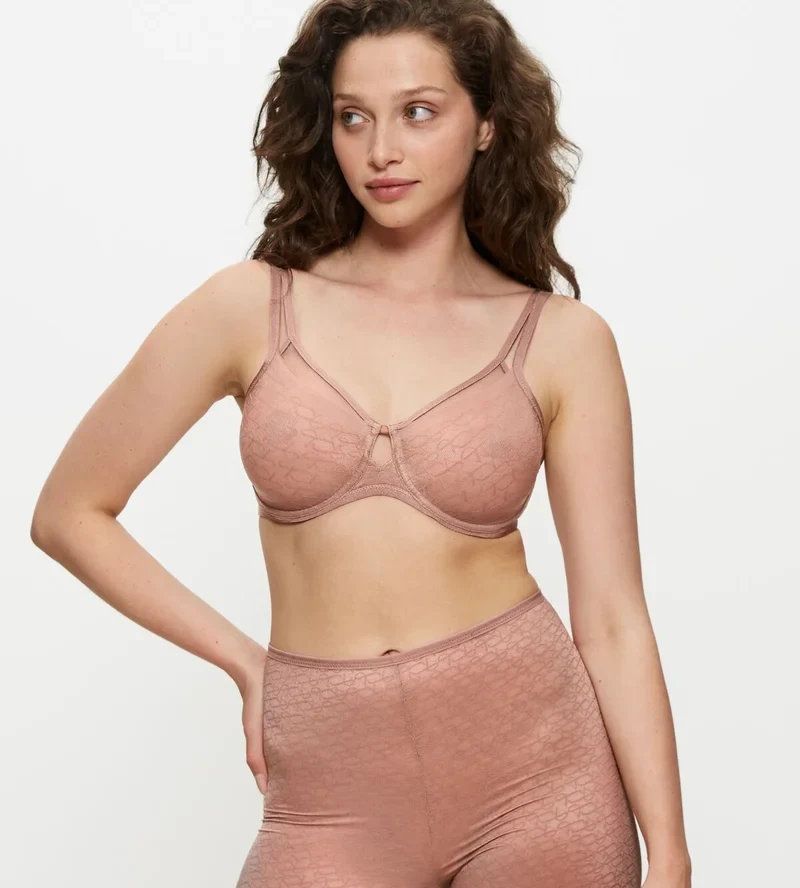 Triumph – Transparenter Bügel-BH mit vorgeformten Bügeln, Farbe: Toasted Almond