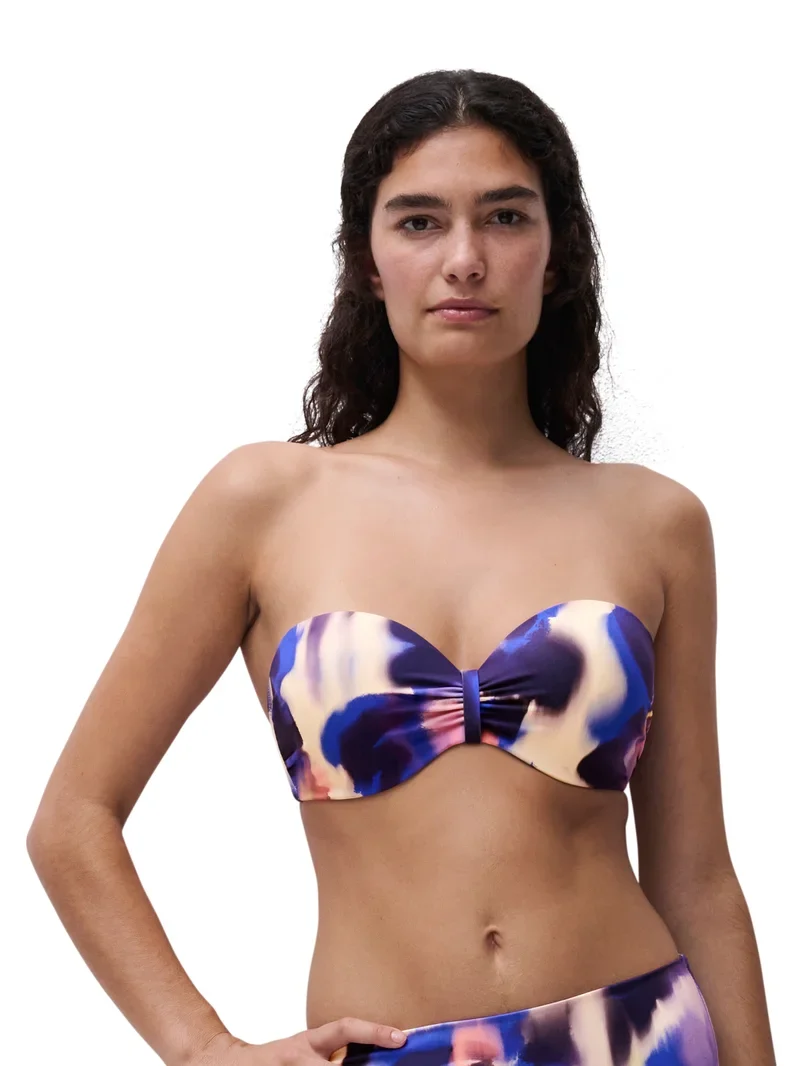 Chantelle Swimwear – Sauvage Bandeau-T-Shirt-Bikini „Verschwommene Nacht“