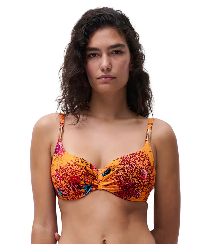 Chantelle Swimwear – Icon Covering Bügel-Bikini, helles Mittelmeer-Finish