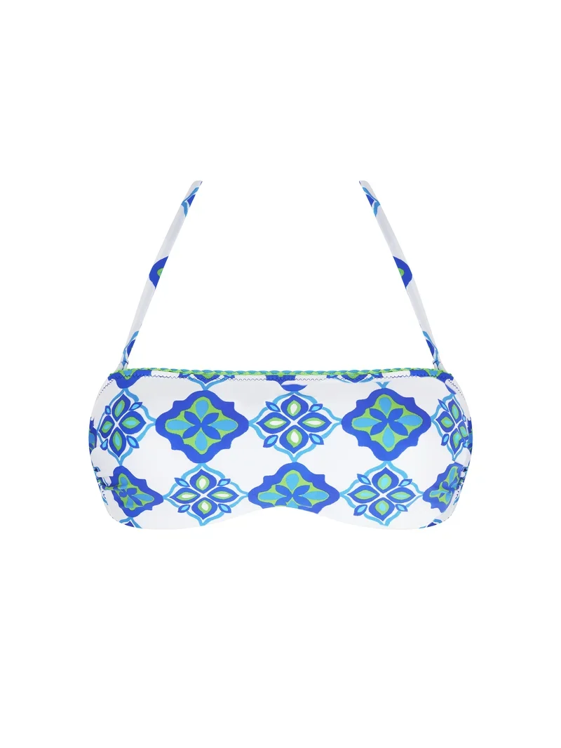 Antigel Bademode von Lise Charmel – L'Artisane Antigel trägerloser Bandeau-Bikini in Blau-Keramik