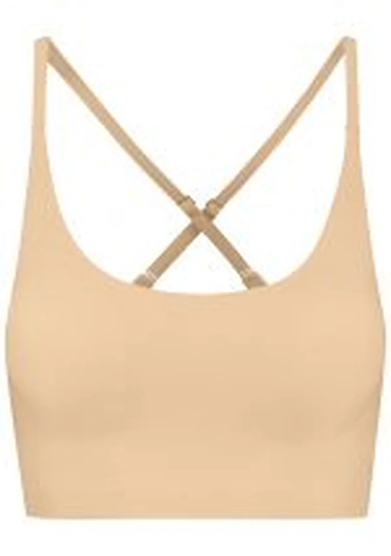 ByeBra – Unsichtbarer Shapewear-BH mit leichter Stützwirkung, Rundhalsausschnitt, Beige