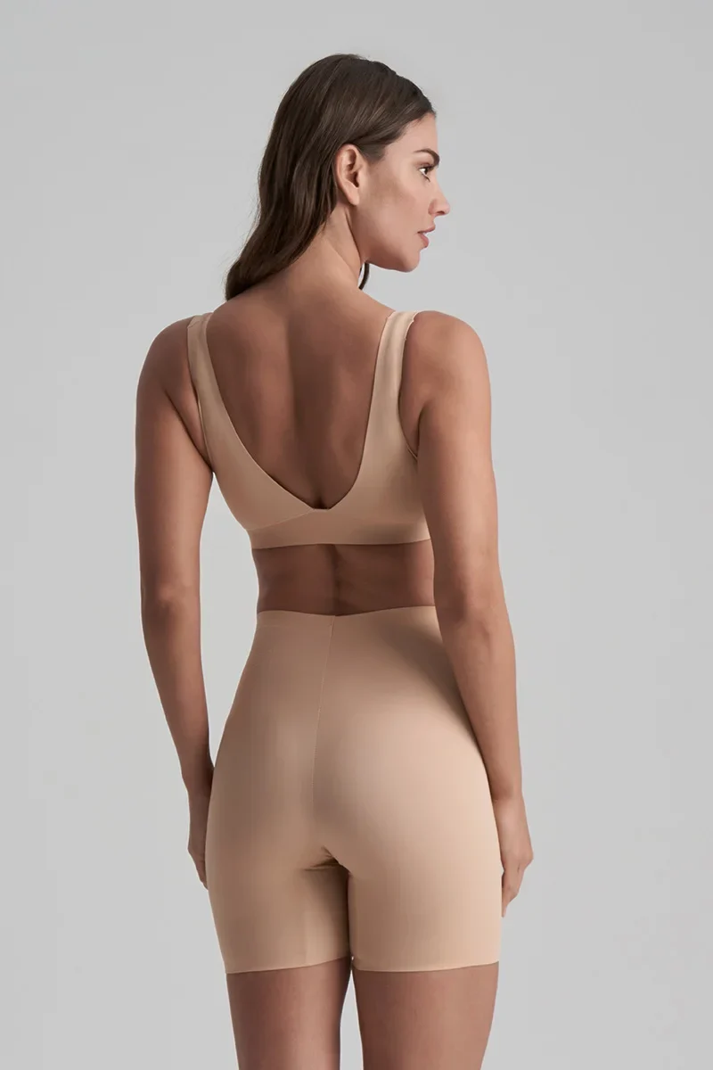 ByeBra – Unsichtbare Shapewear, leichter Stütz-BH, tief ausgeschnitten, Beige