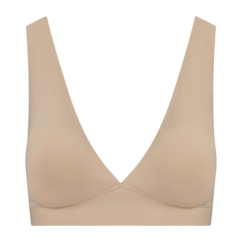 ByeBra – Unsichtbare Shapewear, leichter Stütz-BH, tief ausgeschnitten, Beige