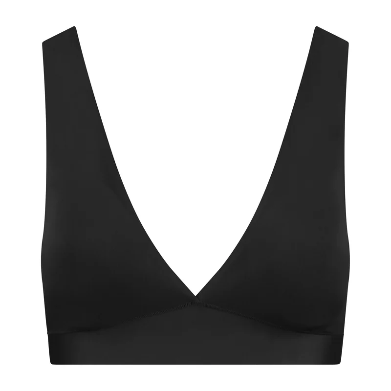 ByeBra – Unsichtbare Shapewear-BH-Oberteil mit leichtem Halt und tiefem Ausschnitt, Schwarz