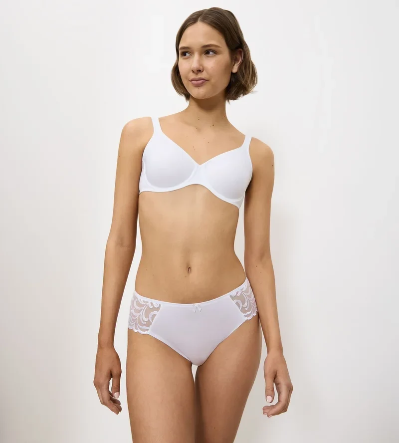 Triumph – Moderner, weicher Baumwoll-Form-BH, Weiß