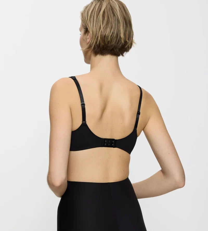 Triumph – Moderner, weicher, vorgeformter Baumwoll-BH, Schwarz