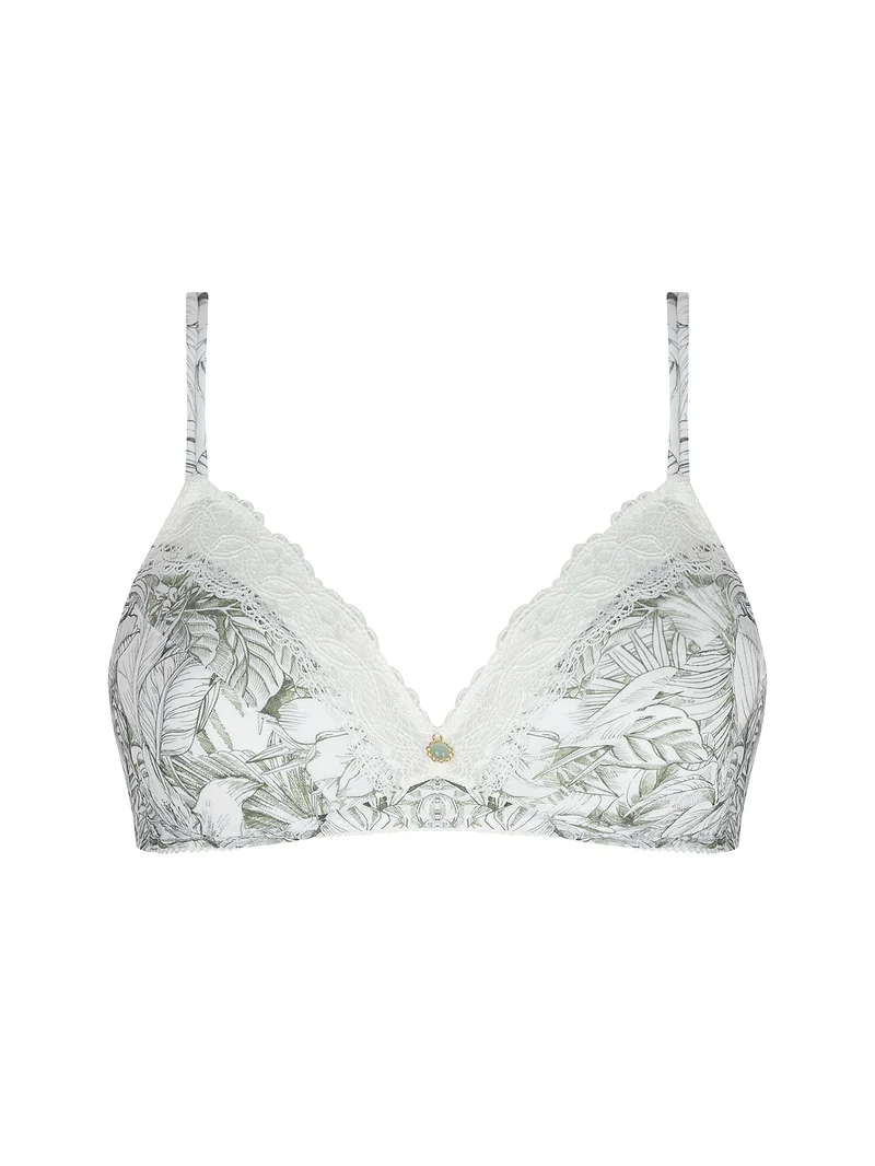 Antigel von Lise Charmel – Echappee Green Wireless Triangle Bra Toile Green