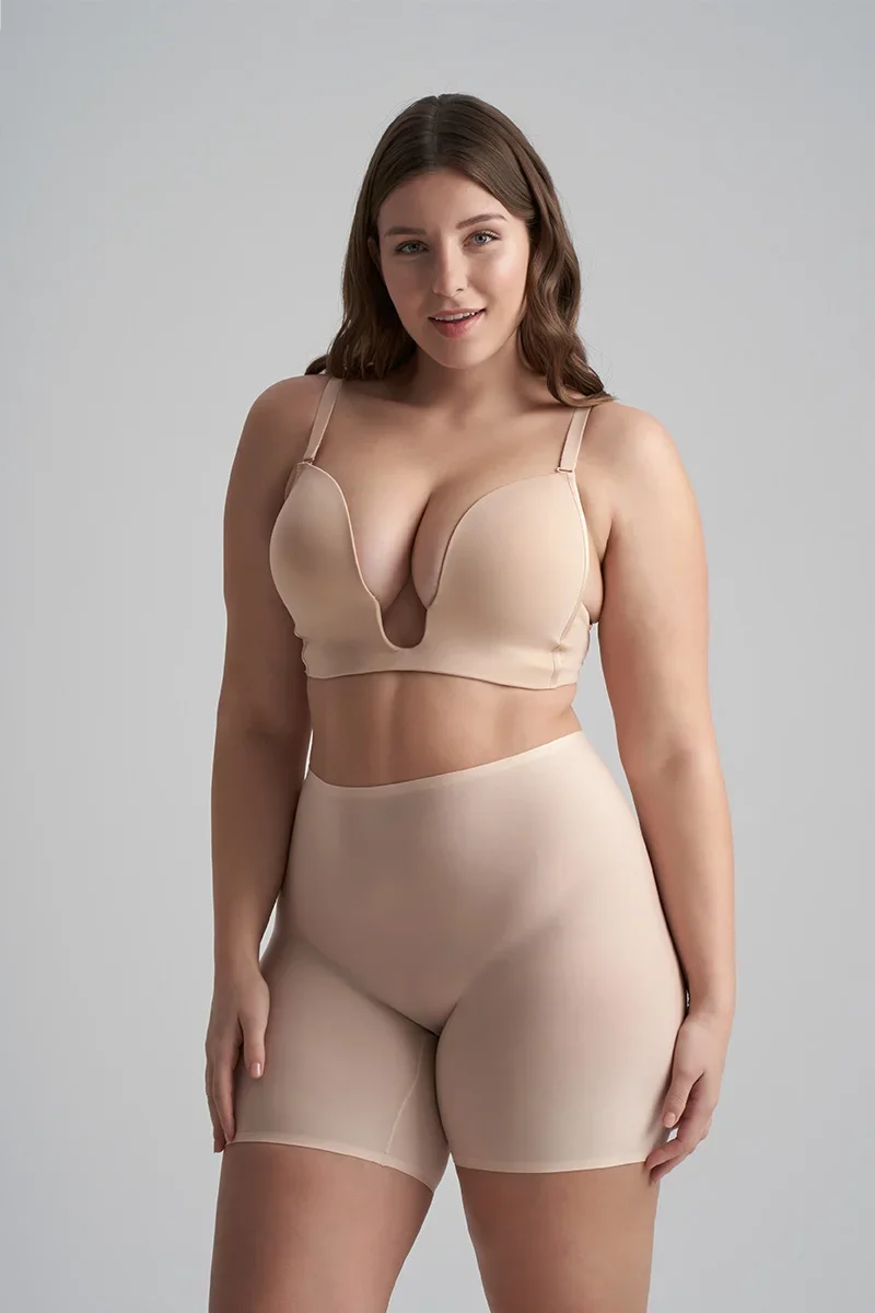 ByeBra – Uni Stretch (Einheitsgröße) Uni Stretch Mid Waist Short Beige