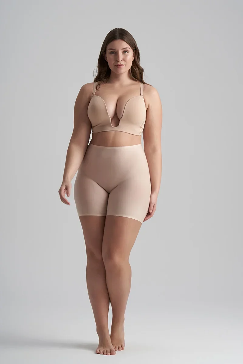ByeBra – Uni Stretch (Einheitsgröße) Uni Stretch Mid Waist Short Beige