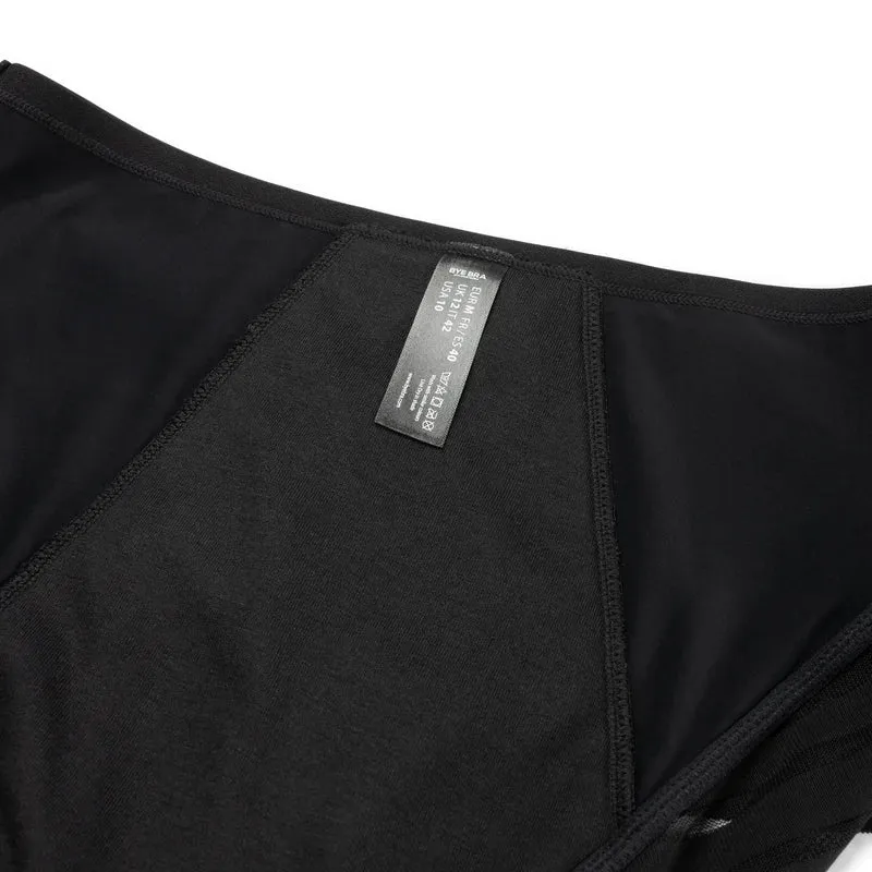 ByeBra – Auslaufsichere Periodenunterwäsche, Hipster-Spitze, mittlere Stärke, Schwarz