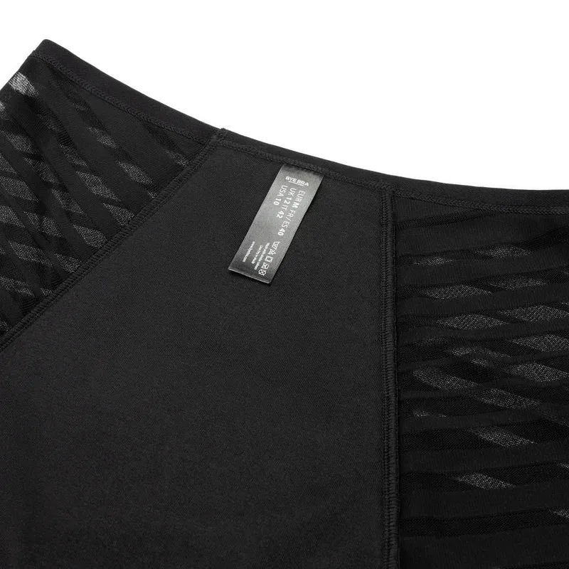 ByeBra – Auslaufsichere Periodenunterwäsche, High Slip mit Spitze, Schwarz