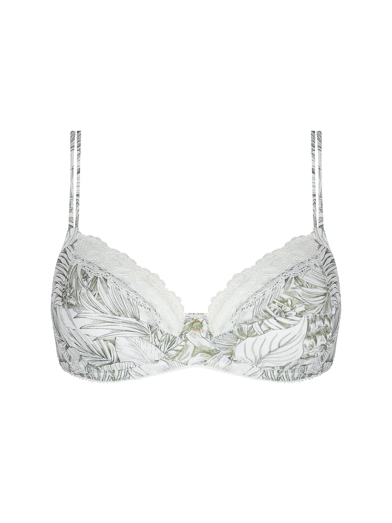 Antigel von Lise Charmel – Echappee Grün 3-teiliger Vollschalen-BH Toile Green