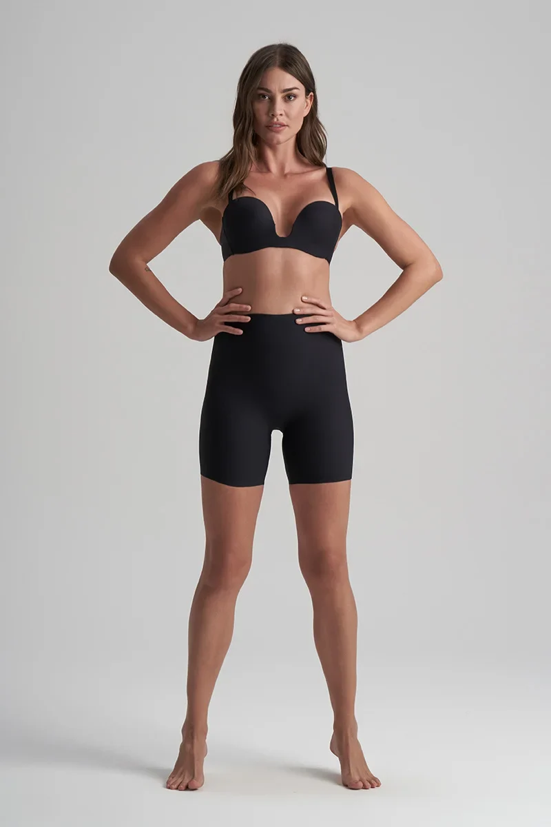 ByeBra – Shapewear-BH mit tiefem Rückenausschnitt (leichte Stütze), trägerlos, schwarz