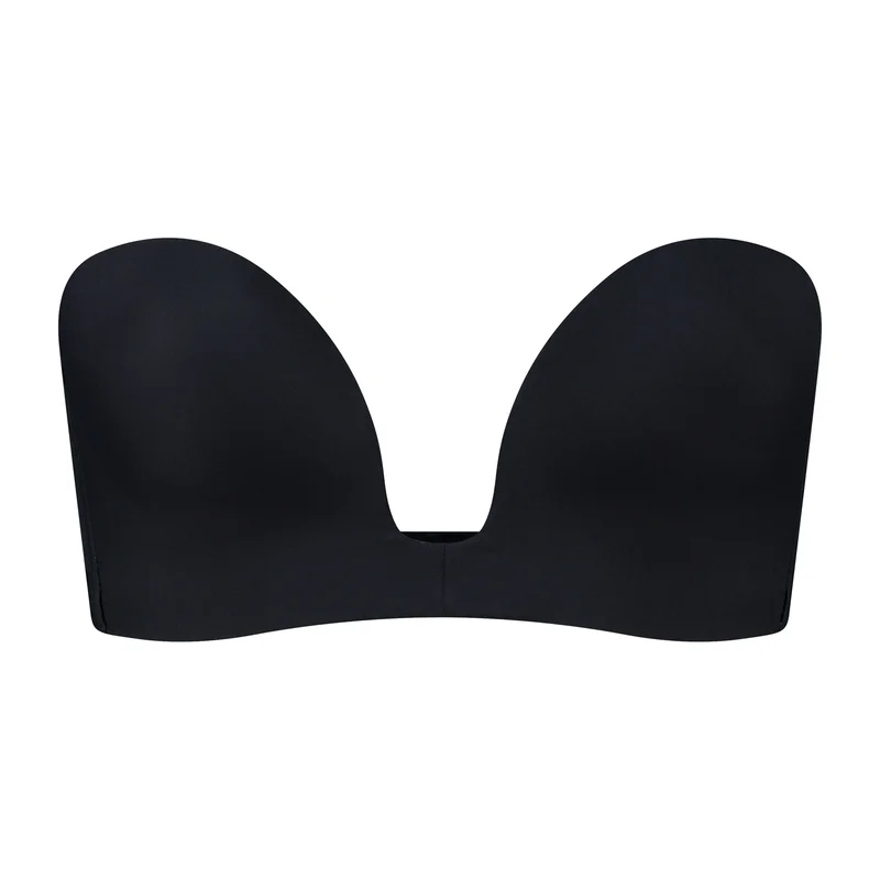 ByeBra – Shapewear-BH mit tiefem Rückenausschnitt (leichte Stütze), trägerlos, schwarz