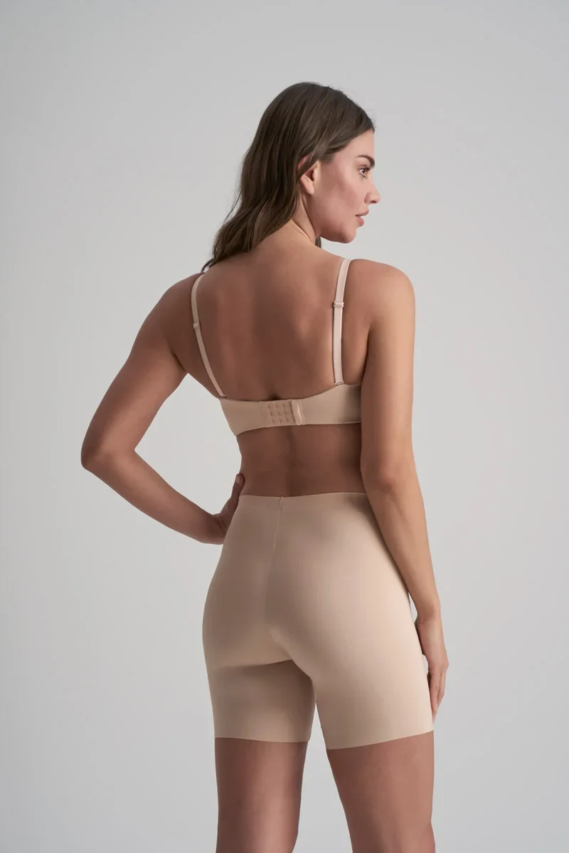 ByeBra – Smooth Essentials (Mittlere Stützkraft) Kurzarm, mittelhoch geschnitten, Beige