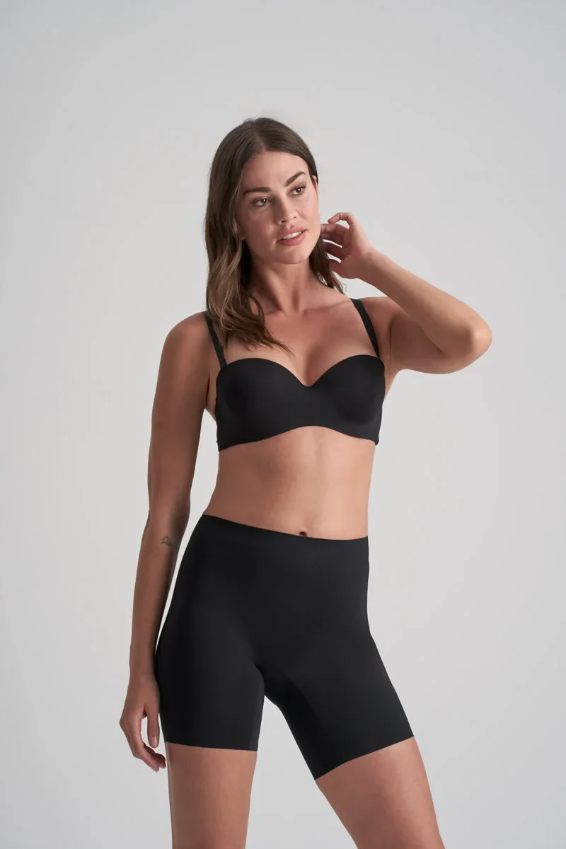 ByeBra – Smooth Essentials (Mittlere Stützkraft) Mid Waist Short Schwarz