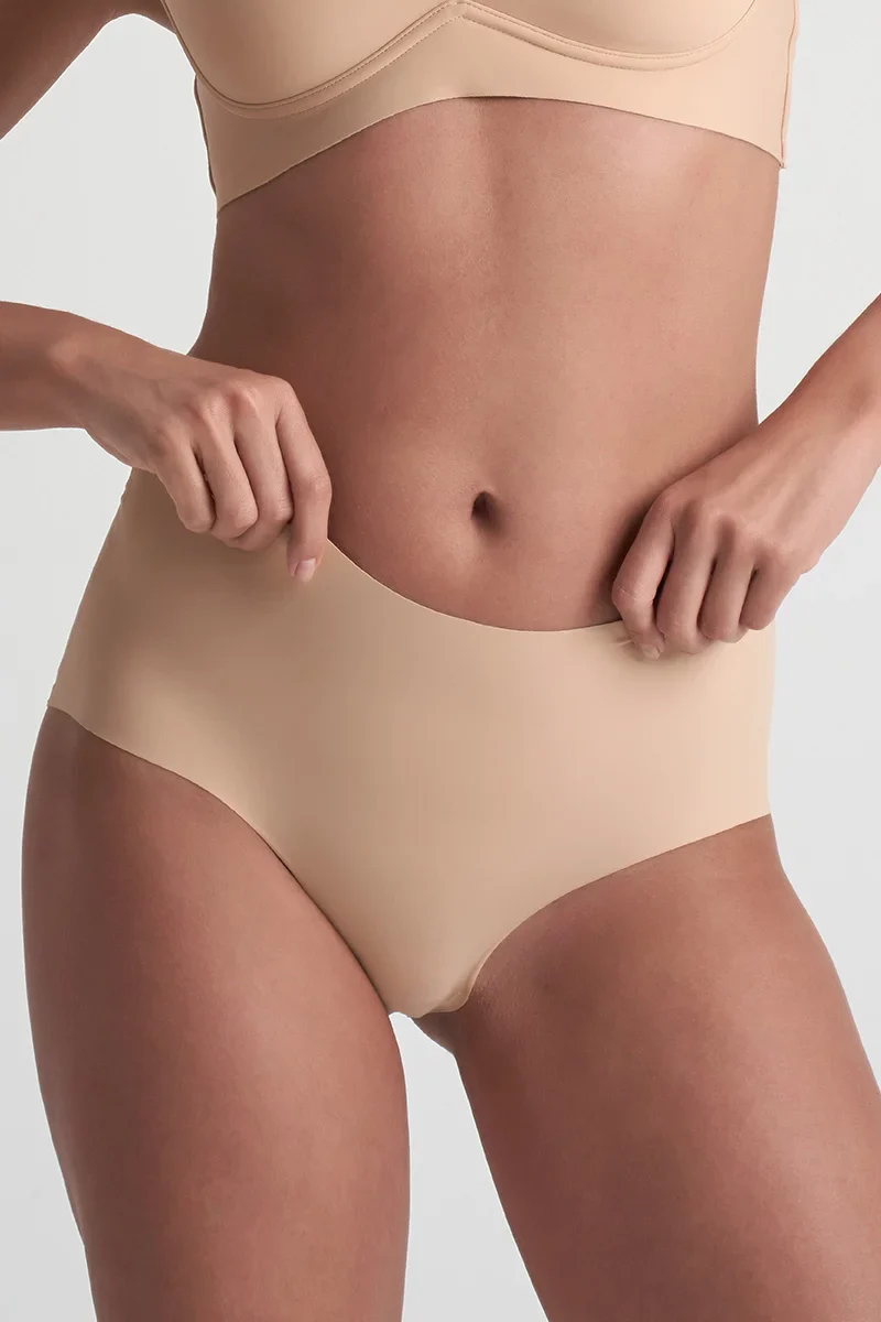 ByeBra – Po-Lifting- und Unterwäsche-2er-Pack, unsichtbare High-Slips, Beige & Schwarz