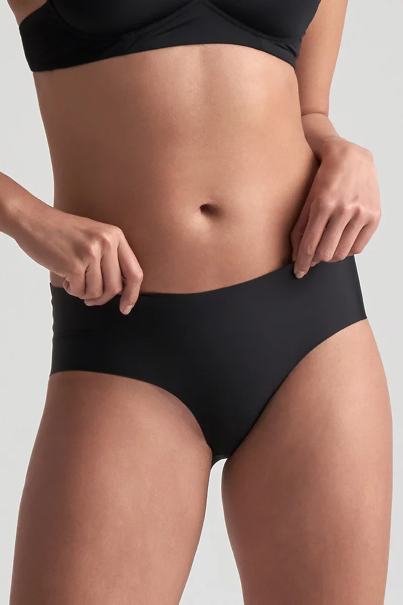 ByeBra – Po-Lifting-BH & Unterwäsche 2er-Pack Unsichtbare Hipster-BHs Beige & Schwarz