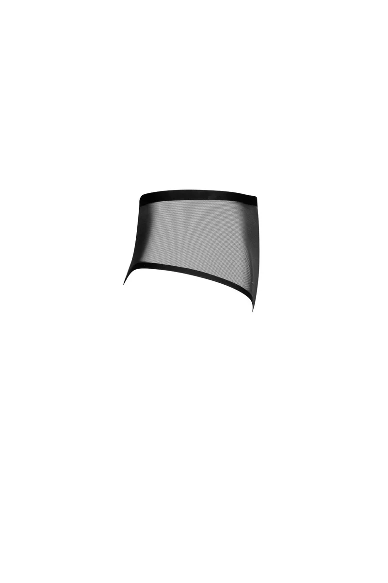 ByeBra – Formgebender Tüll-Shapewear-Tanga mit mittlerer Stützkraft, Schwarz