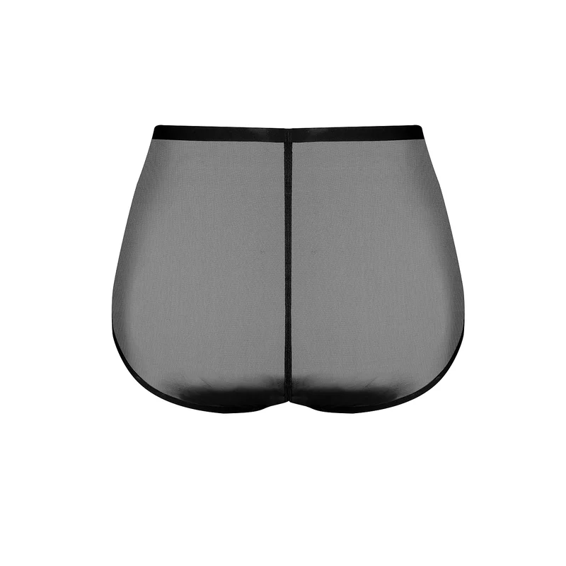 ByeBra – Formgebender Tüll-Shapewear-Slip mit mittlerem Halt, Schwarz