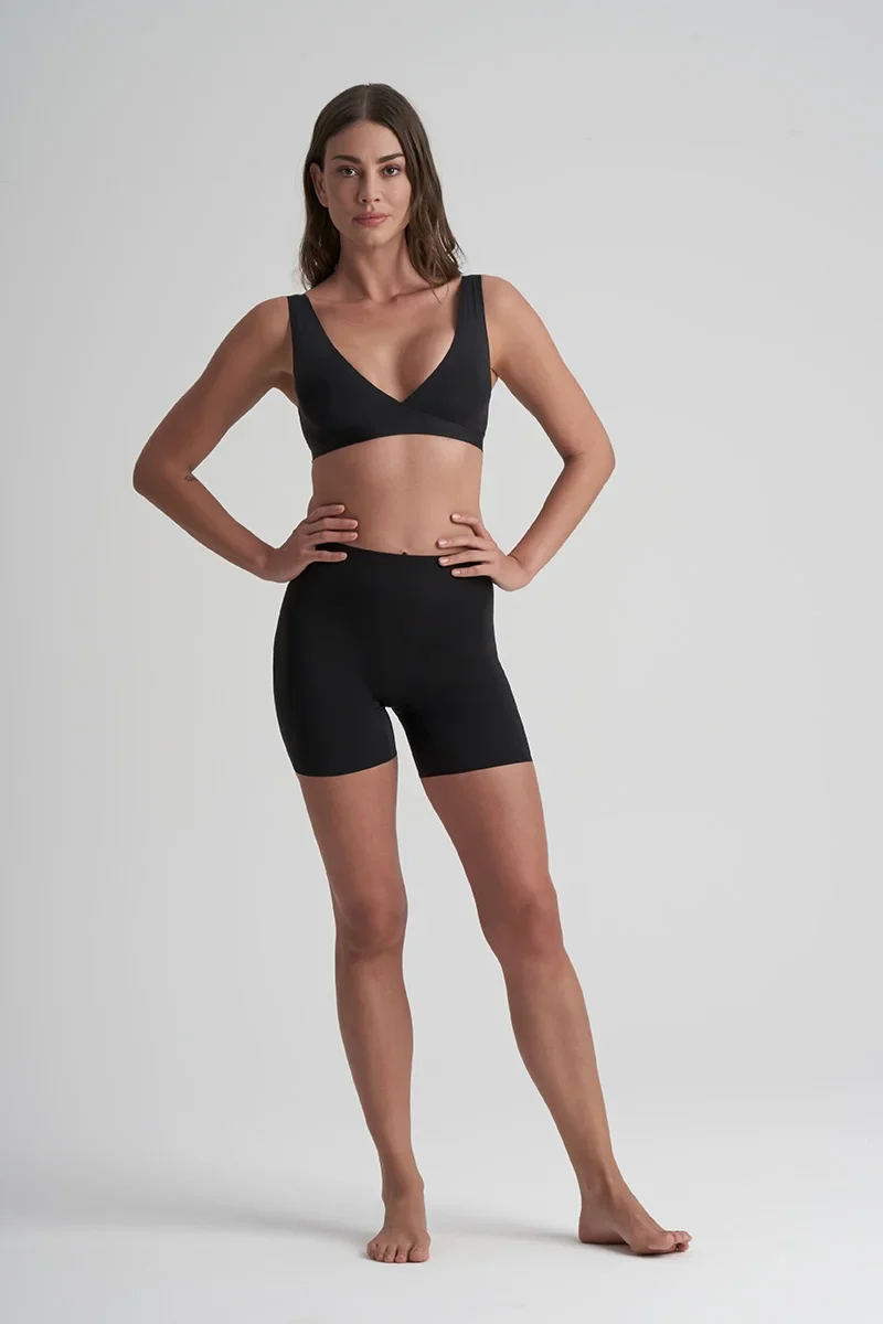 ByeBra – Po-Lifting- und Unterwäsche-Shorts mit Polsterung, Schwarz
