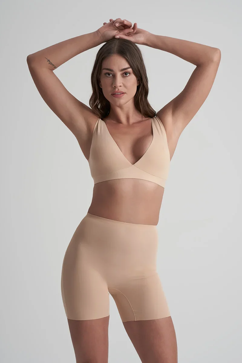 ByeBra – Po-Lifting- und Unterwäsche-Shorts mit Polsterung, Beige