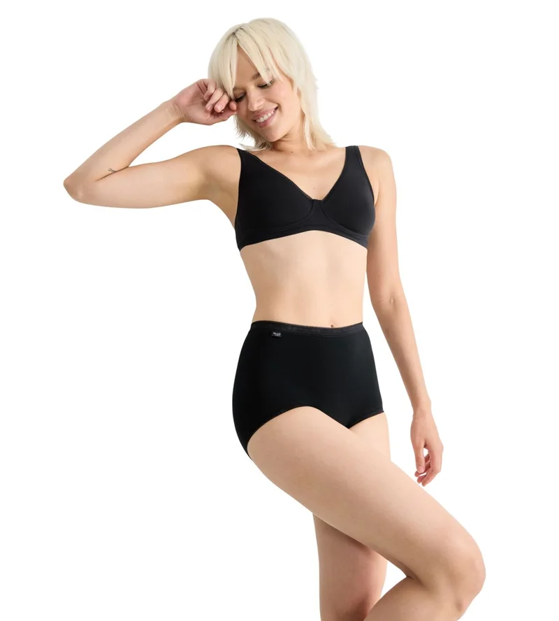 Sloggi - Basic Plus High Waist Maxi Brief Schwarz