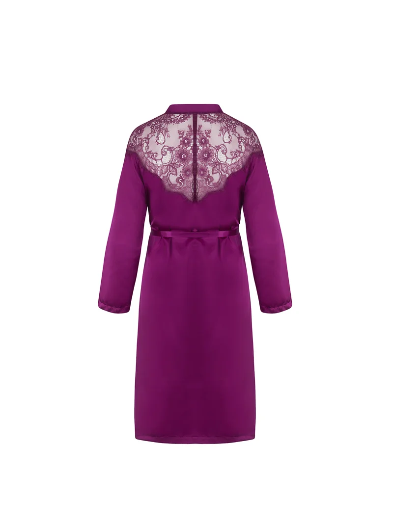 Lise Charmel – mittellanges Negligé-Kleid von Source Beaute, Source Amarante