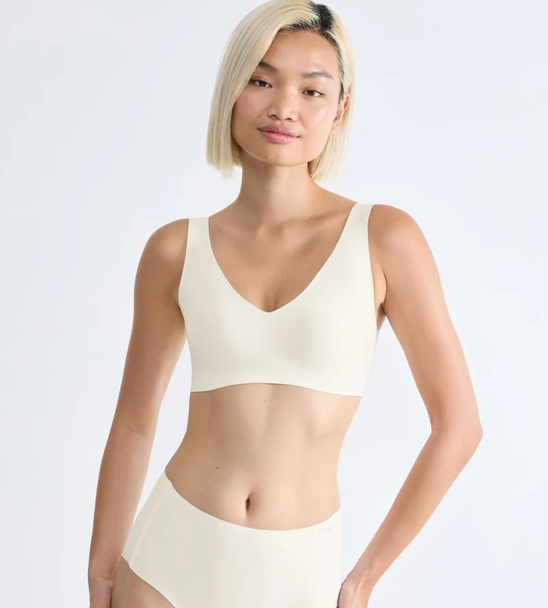 Sloggi - Zero Feel Bralette Seide Weiß