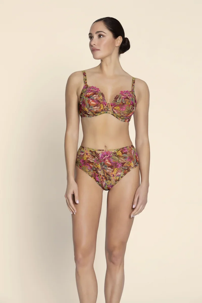 Lise Charmel - Danse Des Fleurs High Waist Slip Fushia Vert