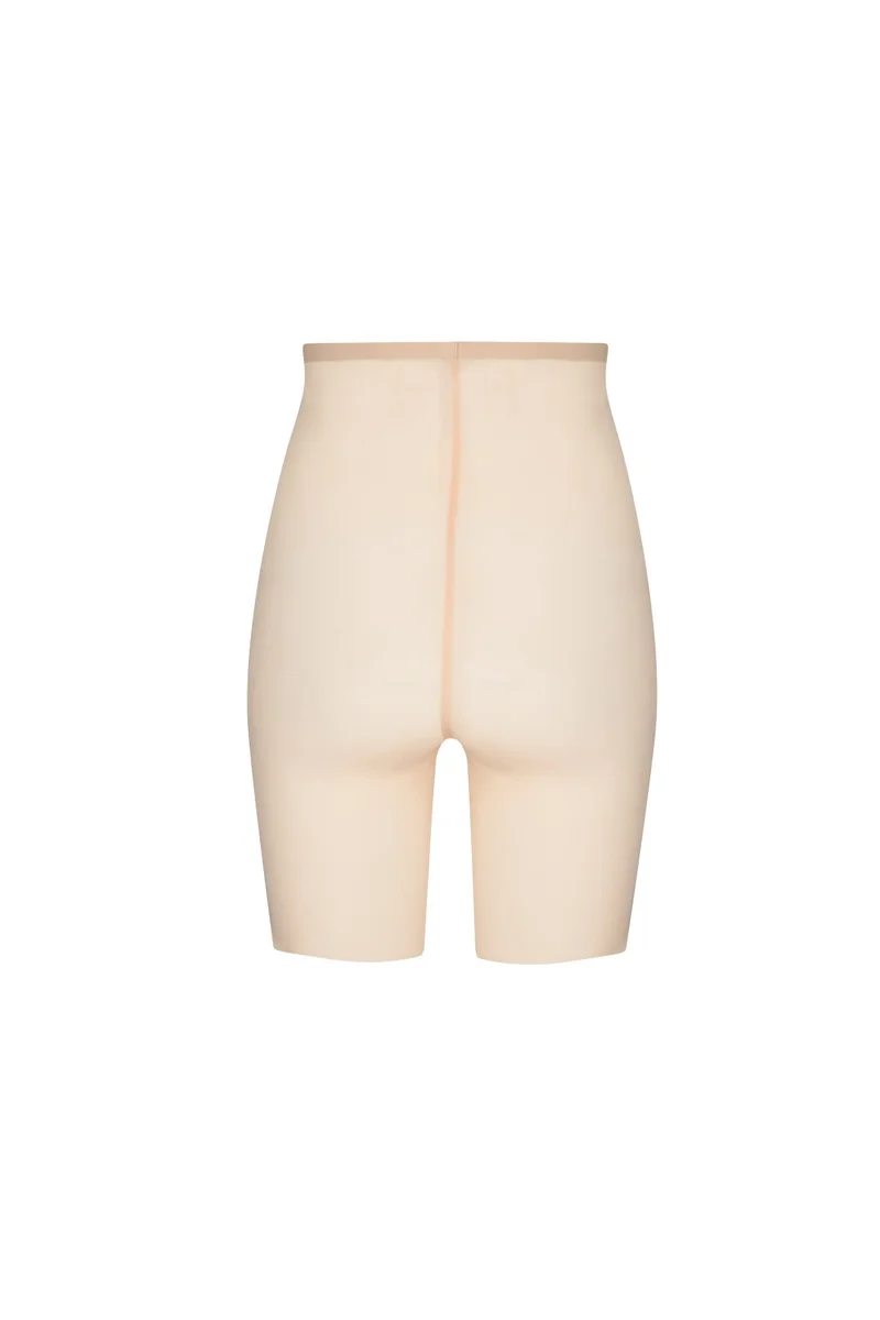 ByeBra – Formgebende Tüll-Shapewear mit mittlerem Halt, hochtailliert, kurz, beige