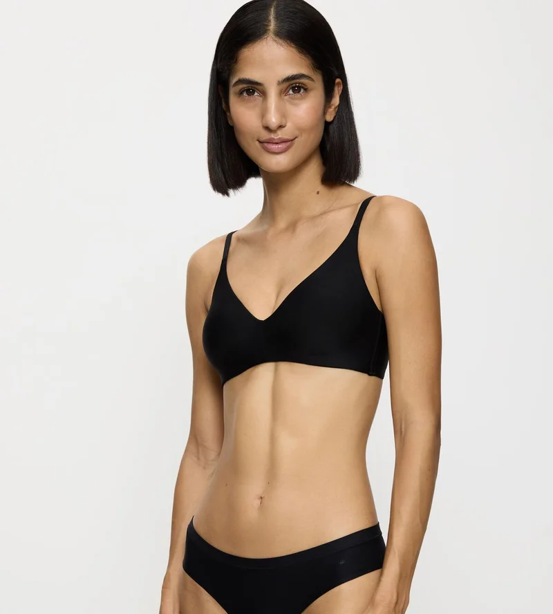 Triumph – Pure Micro, ungepolsterter, vorgeformter BH, Schwarz