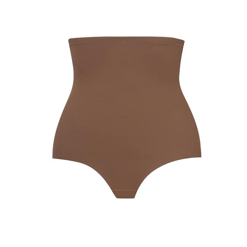 ByeBra – Formgebende Unterwäsche (Starker Halt) Formgebender High-Waist-Tanga Kakao