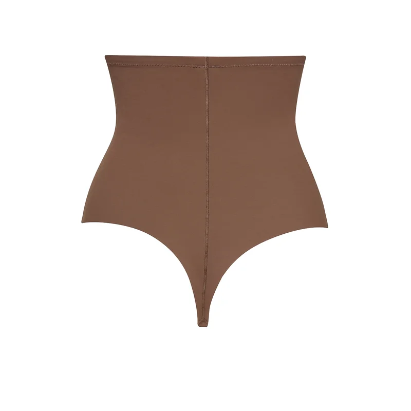 ByeBra – Formgebende Unterwäsche (Starker Halt) Formgebender High-Waist-Tanga Kakao