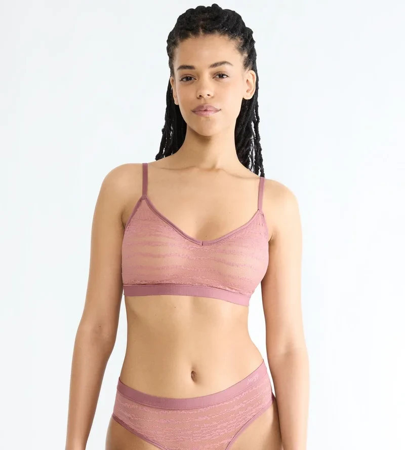 Sloggi - Free Evolve Lace Bralette Date Night Pink