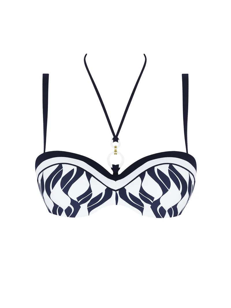 Lise Charmel Bademode – Danse Des Vagues verkürzter Bustier-Bikini Danse Blue