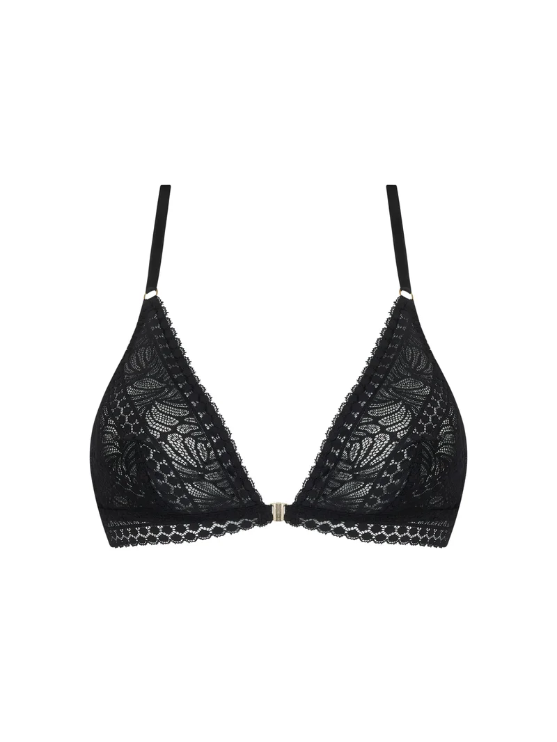 Antigel von Lise Charmel - Atelier Seduction Kabelloses Dreieck mit Frontöffnung, Schwarz