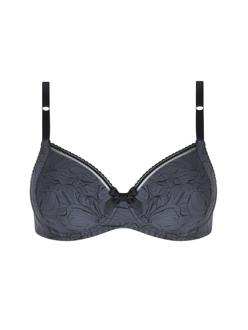 Antigel von Lise Charmel - Bureau Secret 3-teiliger Vollschalen-BH Gris Souris