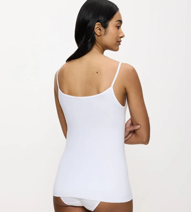 Triumph - Feel Of Cotton Spaghetti Top Weiß