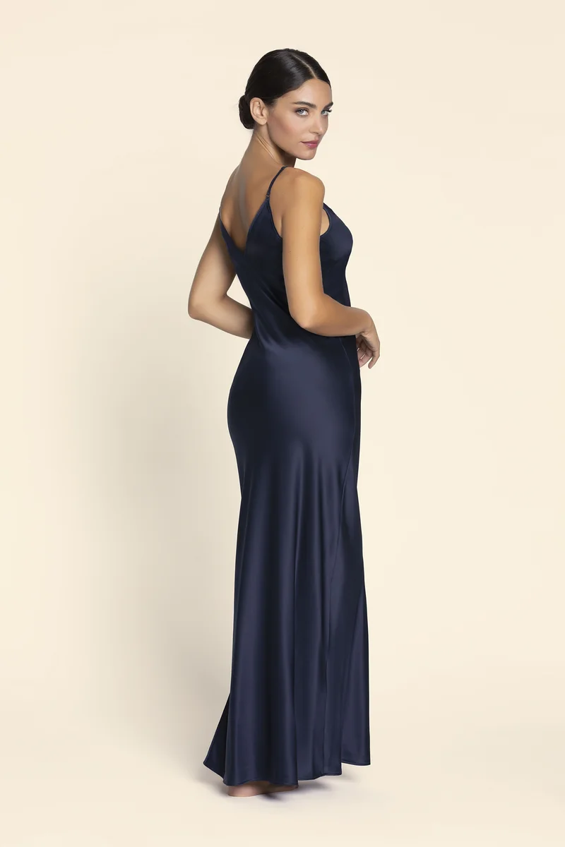 Lise Charmel - Eclat Couture Langes Nachthemd Bleu Night