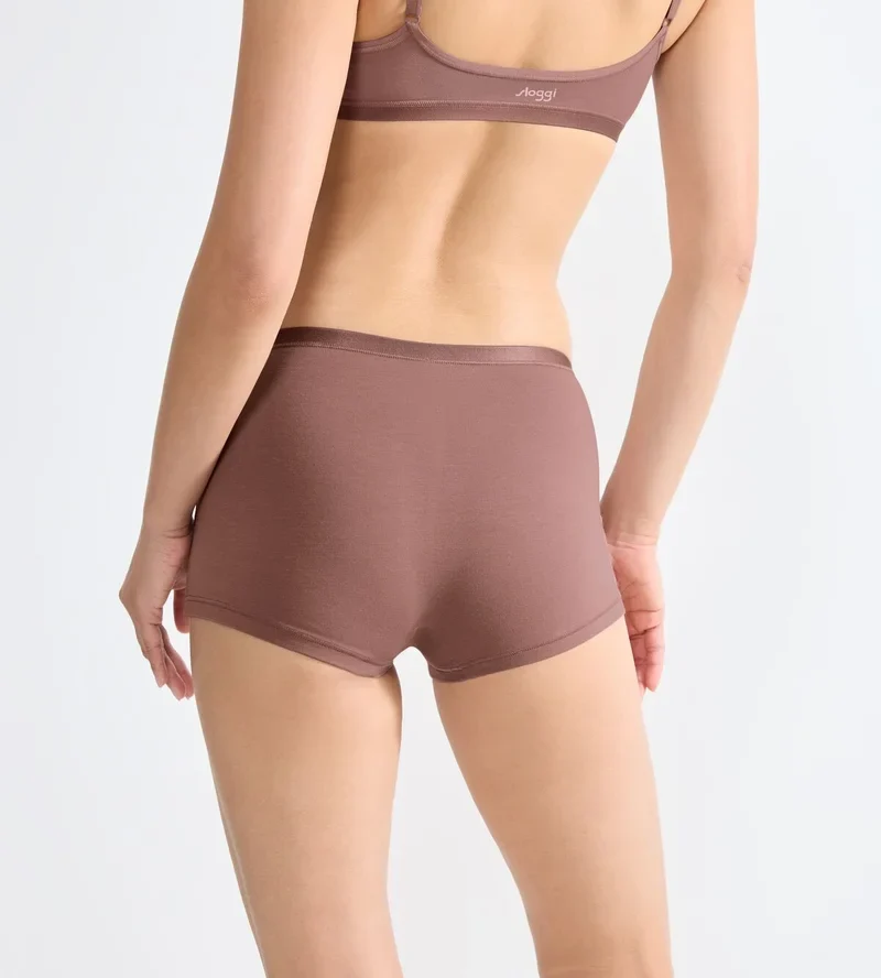 Sloggi - Go Daily Baumwollshorts, 3er-Pack, Kakao