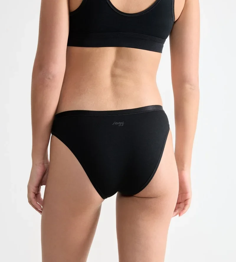 Sloggi - Go Daily Baumwoll-Mini-Slip, 3er-Pack, Schwarz