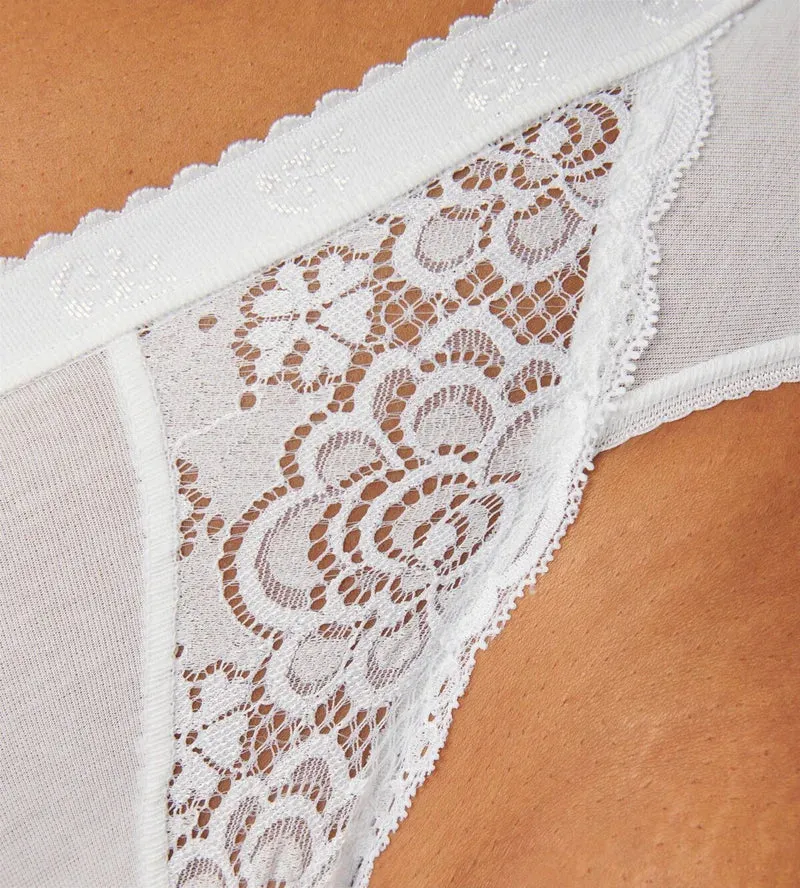 Sloggi – Schicke Slips, 4er-Pack, Weiß