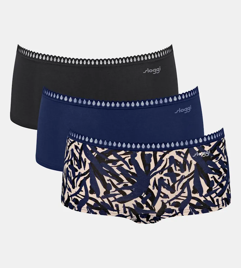 Sloggi - Go Crush Shorts 3er-Pack Blau