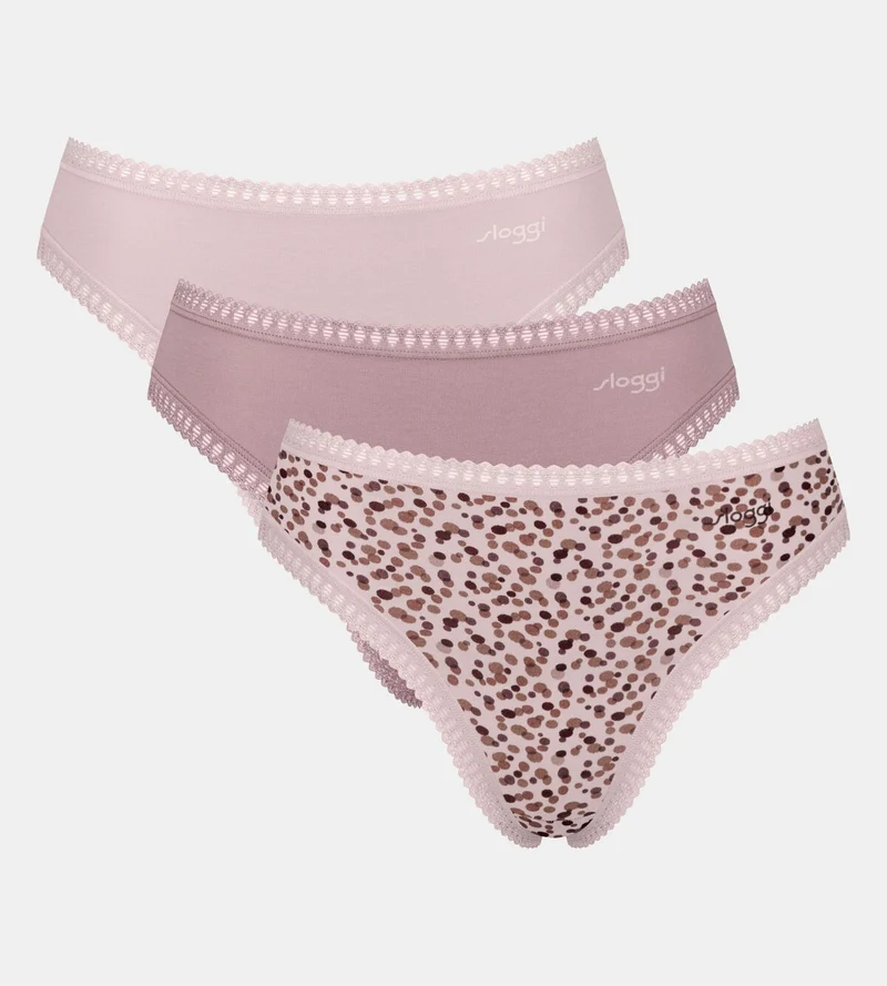 Sloggi - Go Crush High Leg Brief 3er-Pack Pink