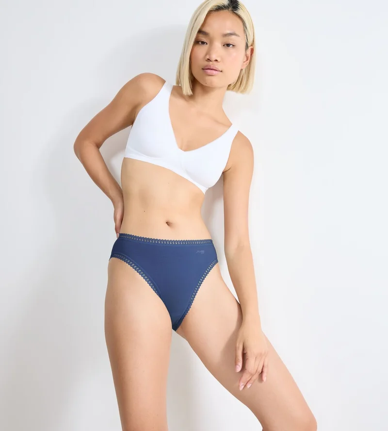 Sloggi - Go Crush High Leg Brief 3er-Pack Blau