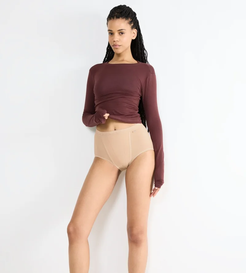 Sloggi - Control High Waist Brief 2er-Pack Hautfarben