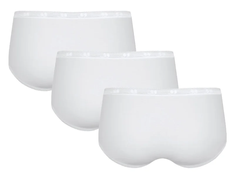 Sloggi – Basic Plus Slip, 3er-Pack, Weiß