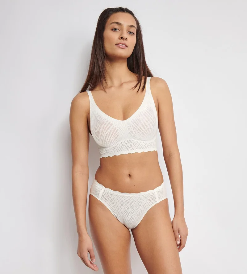 Sloggi - Zero Feel Bliss High Leg Brief Seide Weiß