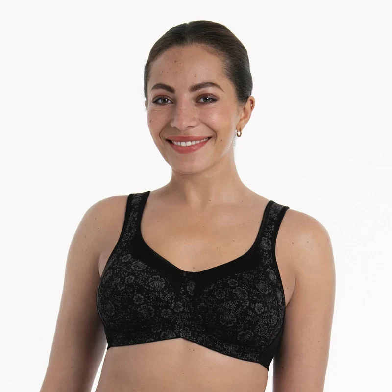 Anita Care – Clara Art Post-Mastektomie-BH Schwarz/Anthrazit